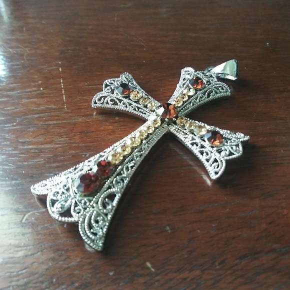 Very beautiful filigree cross pendant - Picture 8 of 8